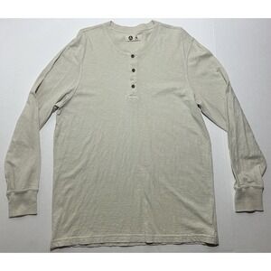 American Giant Shirt Mens Size XL Henley Cotton Long Sleeve USA Casual Outdoor